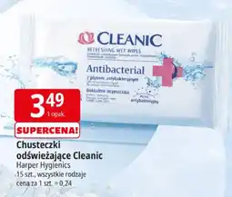 E.Leclerc Chusteczki odświeżające Cleanic Antibacterial oferta