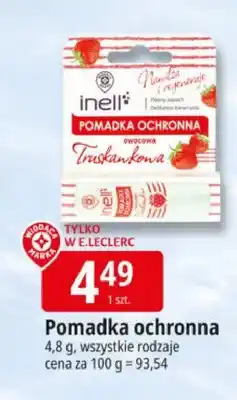 E.Leclerc Pomadka ochronna inell truskawkowa oferta