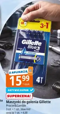 E.Leclerc Maszynki do golenia Gillette Blue3 Plus Comfort Procter&Gamble 3szt. + 1szt. blue/red oferta