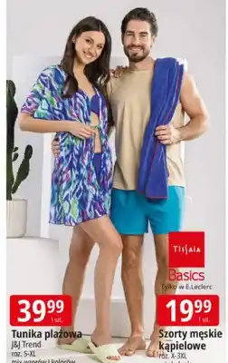 E.Leclerc Szorty męskie kąpielowe Tissaia Basics roz. X-3XL mix kolorów oferta