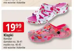 E.Leclerc Klapki Kondor damskie roz. 36-41 męskie roz. 40-45 oferta