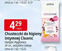E.Leclerc Chusteczki do higieny intymnej Cleanic oferta
