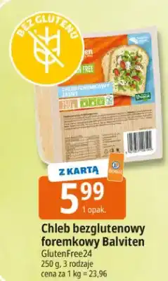 E.Leclerc Chleb bezglutenowy foremkowy jasny Balviten GlutenFree24 oferta