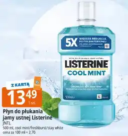 E.Leclerc Płyn do płukania jamy ustnej Listerine Cool Mint oferta