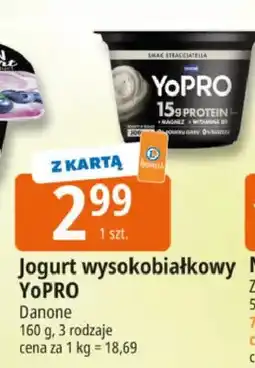 E.Leclerc Jogurt wysokobiałkowy YoPRO Danone smak stracciatella oferta