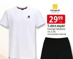 E.Leclerc T-shirt męski Campus Essential Concept Solutions roz. S-2XL mix wzorów i kolorów oferta