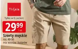 E.Leclerc Szorty męskie Tissaia bio bawełna roz. 40-50 mix wzorów i kolorów oferta