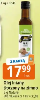 E.Leclerc Olej lniany tłoczony na zimno Big Nature oferta