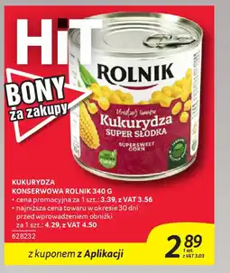 Selgros Kukurydza konserwowa rolnik oferta
