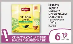Selgros Herbata czarna liściasta lipton yellow oferta