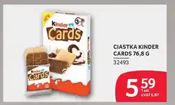 Selgros Ciastka kinder cards oferta