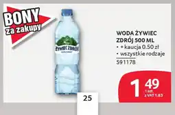 Selgros Woda żywiec zdrój oferta