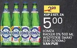 Wafelek Piwo Łomża Radler 0% 500ml wszystkie smaki Van Pur oferta