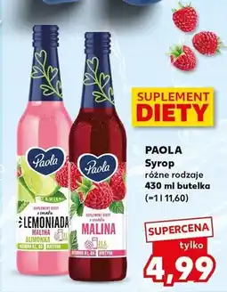 Kaufland Syrop Paola lemoniada malina i limonka oferta