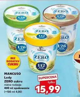 Kaufland Lody ZERO cukru Mancuso oferta