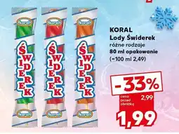 Kaufland Lody Świderek Koral oferta