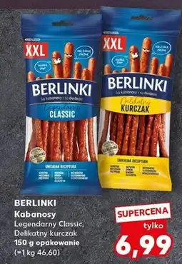 Kaufland Kabanosy Berlinki Delikatny Kurczak oferta