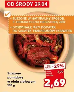 Kaufland Suszone pomidory w oleju ziołowym oferta