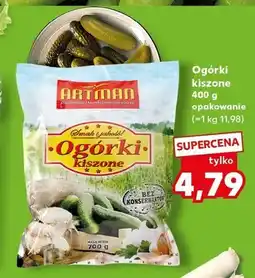 Kaufland Ogórki kiszone Artman oferta