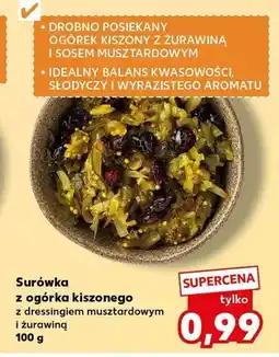Kaufland Surówka z ogórka kiszonego z dressingiem musztardowym i żurawiną oferta