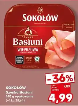 Kaufland Szynka Basiuni wieprzowa Sokołów oferta