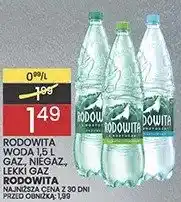 Wafelek Woda Rodowita 1,5l lekki gaz oferta