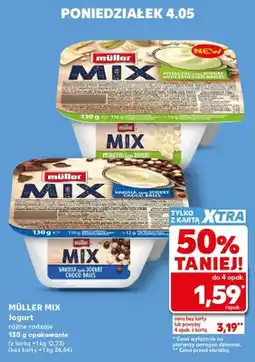 Kaufland Jogurt Müller Mix vanilla choco balls oferta