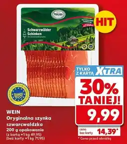 Kaufland Szynka oryginalna szwarcwaldzka Wein oferta
