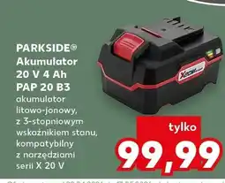 Kaufland Akumulator Parkside 20V 4Ah PAP 20 B3 oferta