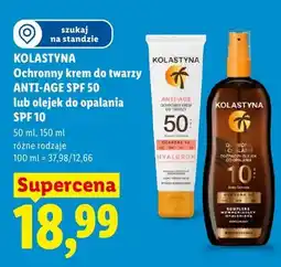Lidl Olejek do opalania SPF 10 Kolastyna oferta