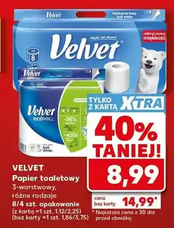 Kaufland Papier toaletowy 3-warstwowy Velvet oferta