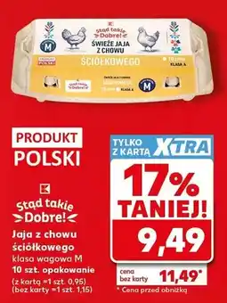 Kaufland Jaja z chowu ściółkowego klasa wagowa M oferta