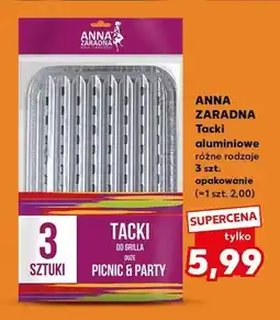 Kaufland Tacki aluminiowe Anna Zaradna Picnic & Party duże 3szt oferta