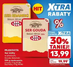 Kaufland Ser żółty w plastrach Gouda Mlekovita oferta