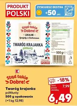 Kaufland Twaróg krajanka półtłusty Ciechanowska Spółdzielnia Mleczarska oferta