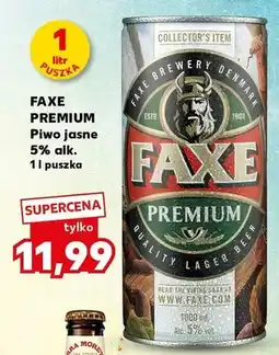 Kaufland Piwo jasne Faxe Premium 5% puszka oferta