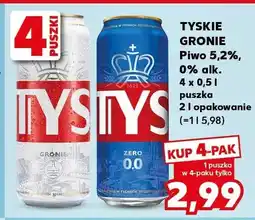 Kaufland Piwo Tyskie Zero 0% alk oferta