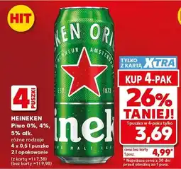 Kaufland Piwo Heineken 5% alk oferta