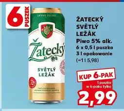 Kaufland Piwo Žatecký Světlý Ležák 5% alk oferta