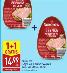 ALDI Szynka konserwowa premium Sokołów oferta