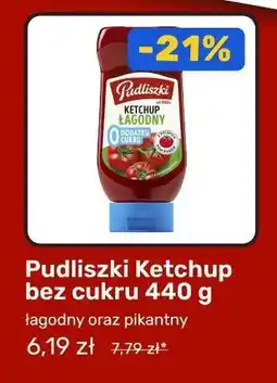 Biedronka Pudliszki Ketchup bez cukru 440 g oferta