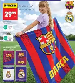 Biedronka Koc flanelowy oferta