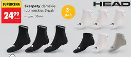 Biedronka Skarpety damskie lub męskie, 3-pak HEAD oferta