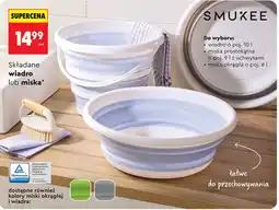 Biedronka Składane wiadro lub miska Smukee oferta