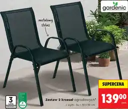 Biedronka Zestaw 2 krzeseł ogrodowych oferta