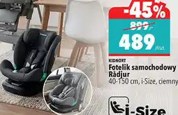Biedronka Fotelik samochodowy Rådjur 40-150 cm, i-Size, ciemny KIDNORT oferta