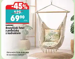 Biedronka Brazylijski fotel z poduszką z nadrukiem oferta