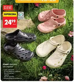 Biedronka Klapki damskie CLEVÉ antypoślizgowa podeszwa oferta