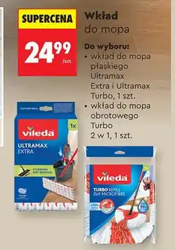 Biedronka Wkład do mopa płaskiego Ultramax Extra i Ultramax Turbo Vileda oferta