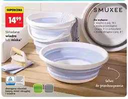 Biedronka Składana miska prostokątna z uchwytami 9l SMUKEE oferta